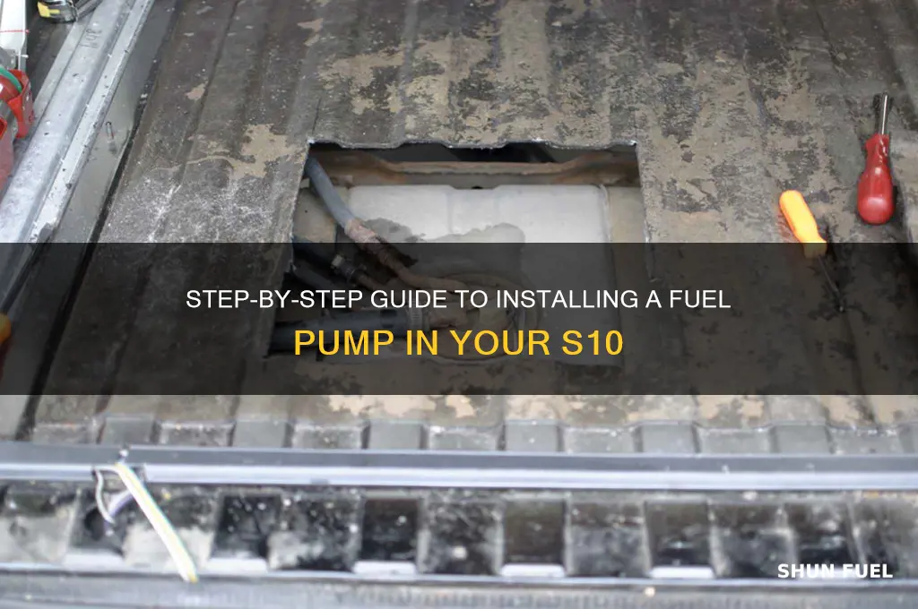 how to put a fuel pump in a s10