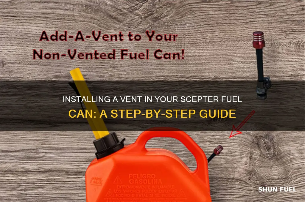 how to put a vent in a scepter fuel can