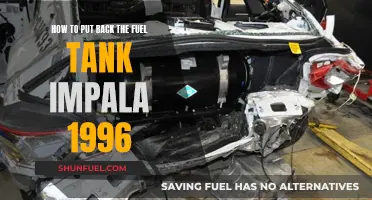 Impala Fuel Tank: Reinstallation Guide for 1996 Models