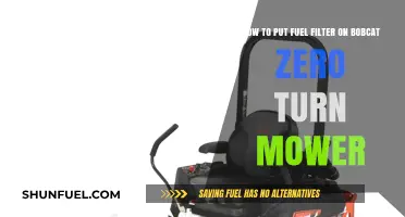 Installing Fuel Filter on Bobcat Zero Turn Mower