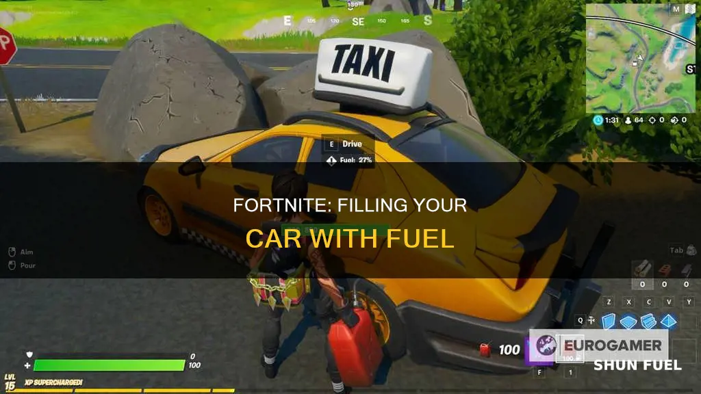 how to put fuel in car fortnite