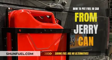 Filling Your Car: Jerry Can to Gas Tank