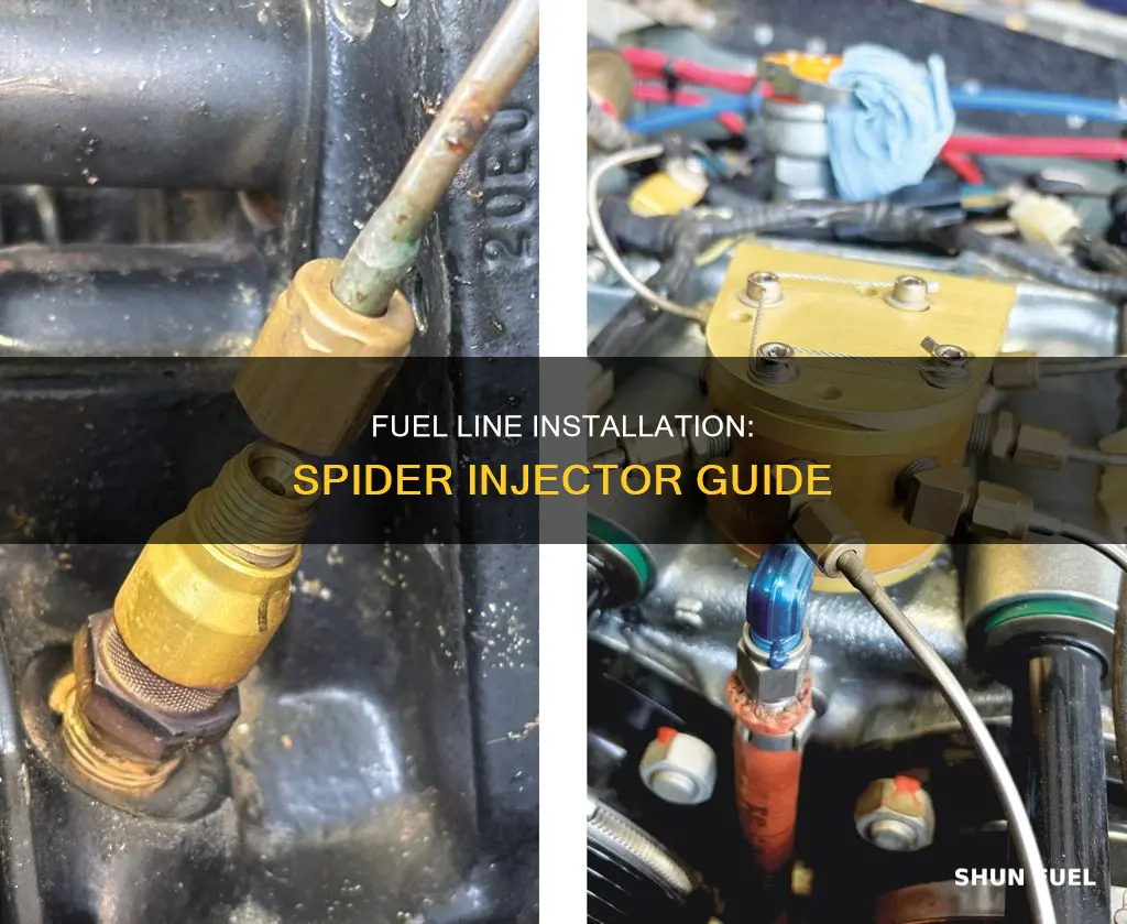 how to put fuel lines in spider injector