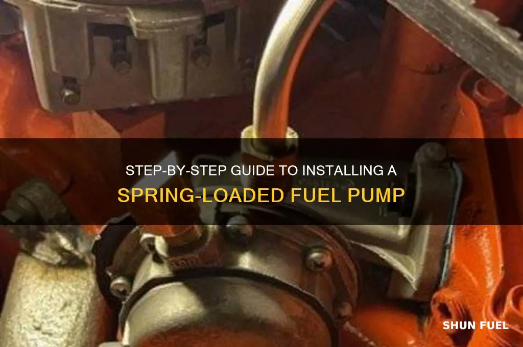 how to put in a spring loaded fuel pump
