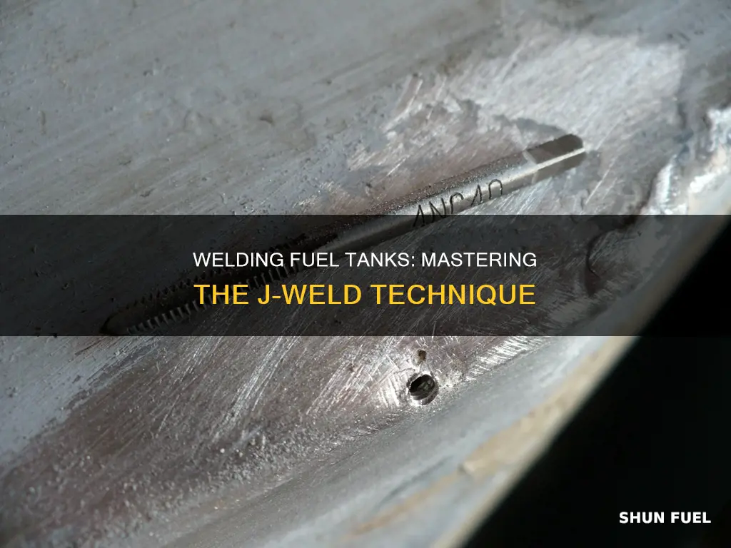 how to put j weld on fuel tank