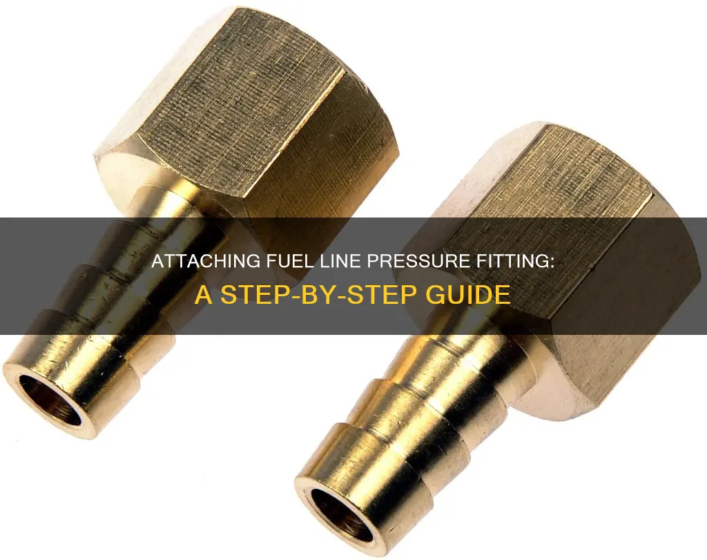 how to put on a fuel line pressure fitting