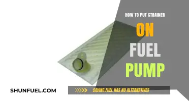 Easy Steps to Install a Strainer on Your Fuel Pump