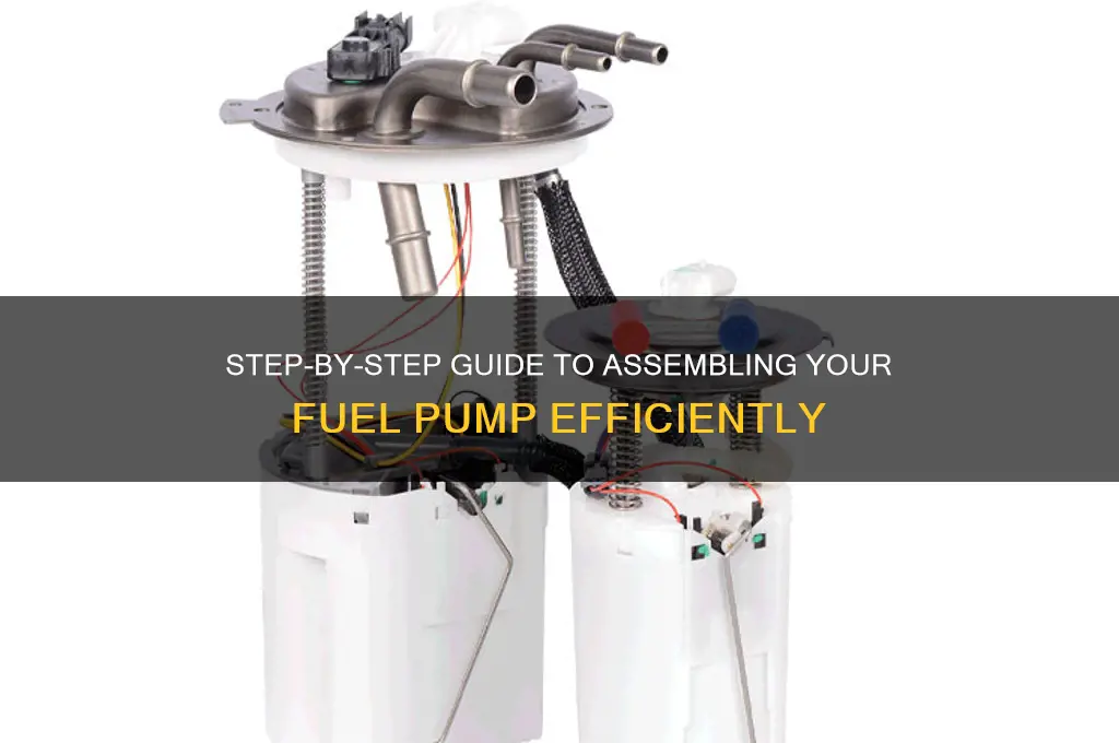 how to put together your fuel pump