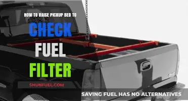 Raising Your Pickup Bed to Access and Service the Fuel Filter