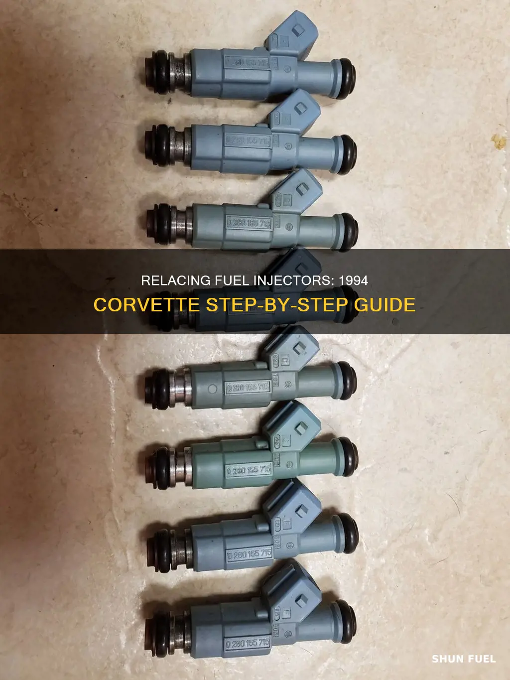 how to re lace fuel injectors on a 1994 corvette