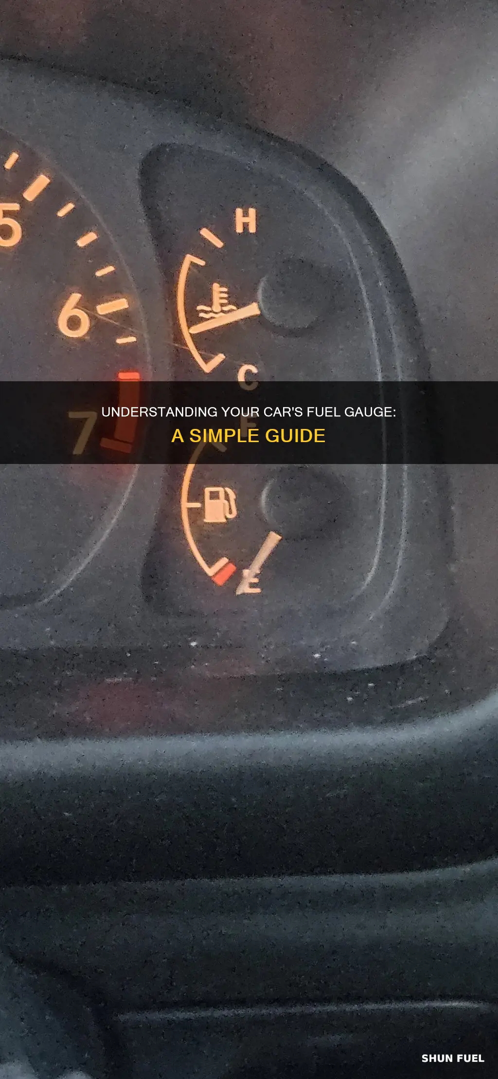 how to read a fuel gauge in car