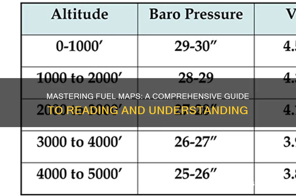 how to read fuel maps