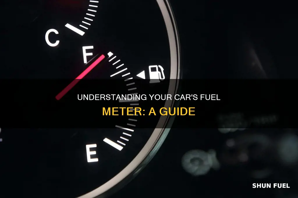 how to read fuel meter in car