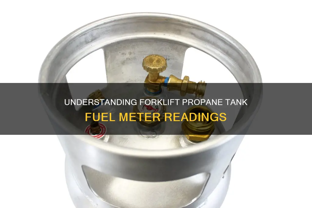 how to read fuel meter on forklift propane tank