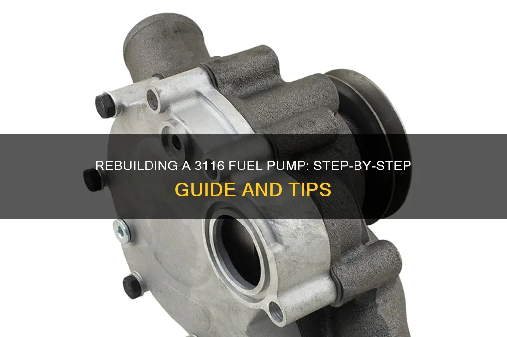 how to rebuild a 3116 fuel pump