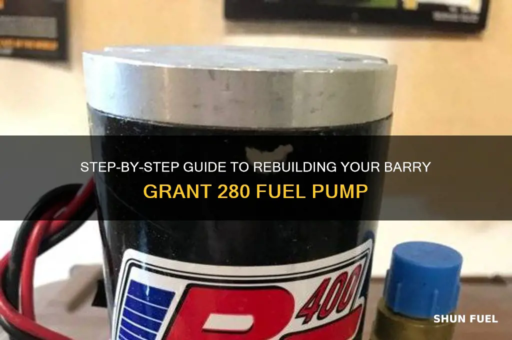 how to rebuild a barry grant 280 fuel pump