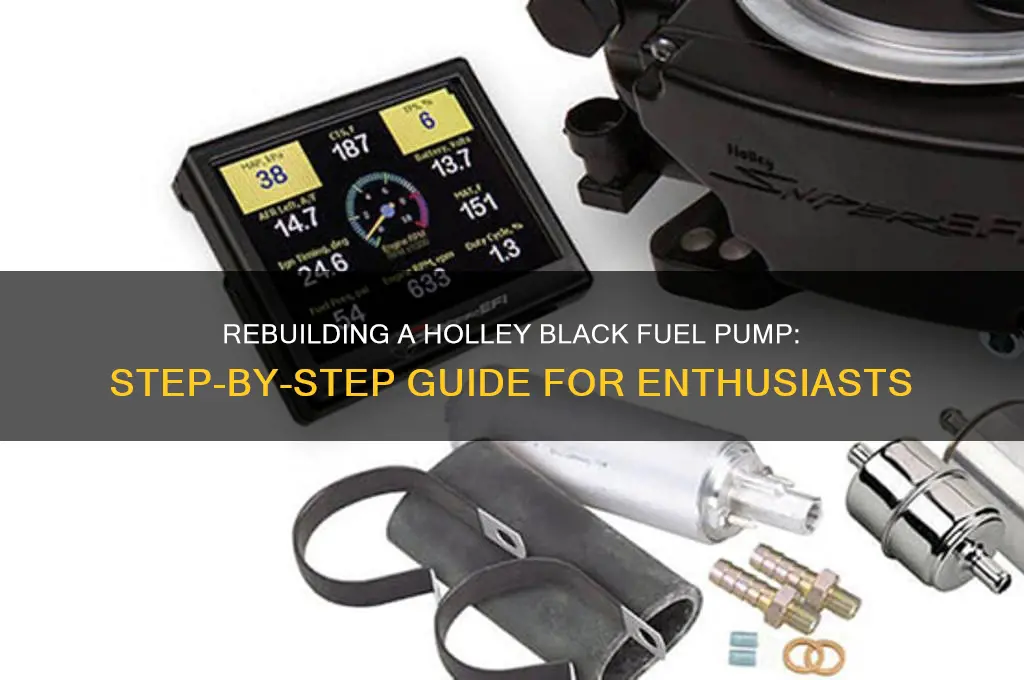 how to rebuild a holley black fuel pump