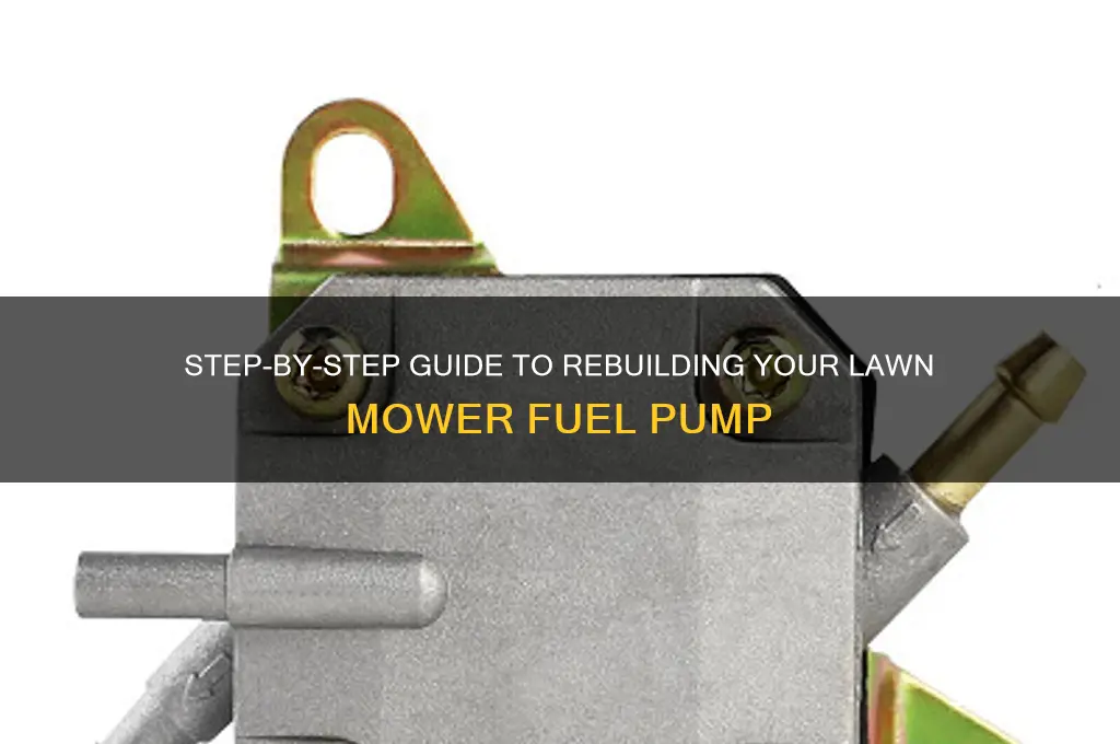 how to rebuild a lawn mower fuel pump