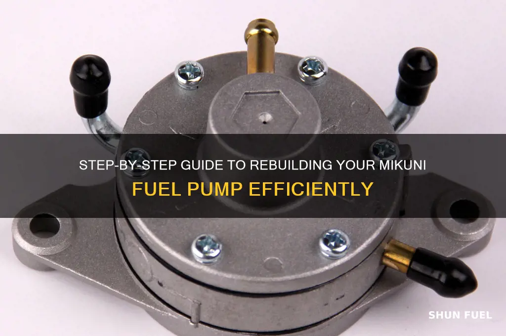 how to rebuild a mikuni fuel pump