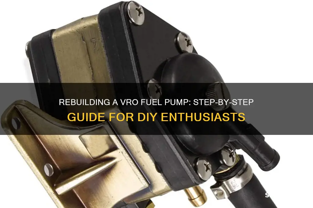 how to rebuild a vro fuel pump
