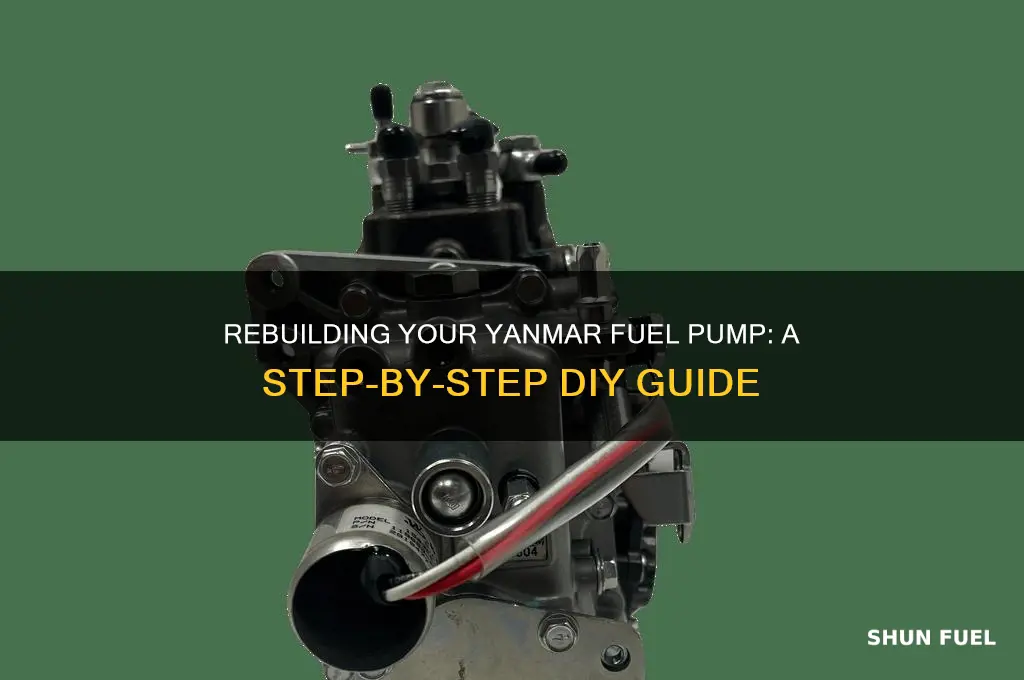 how to rebuild a yanmar fuel pump