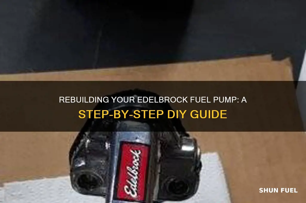 how to rebuild edelbrock fuel pump
