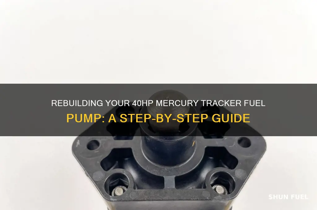 how to rebuild fuel pump on 40hp mercury tracker