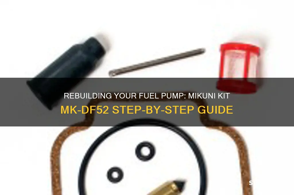 how to rebuild fuel pump with mikuni kit mk-df52