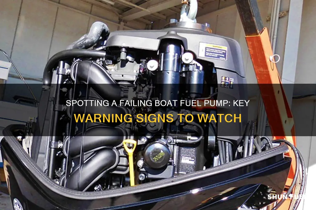 how to recognize when you boat fuel pump is bad