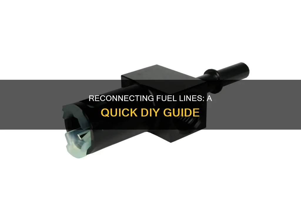 how to reconnect fuel line