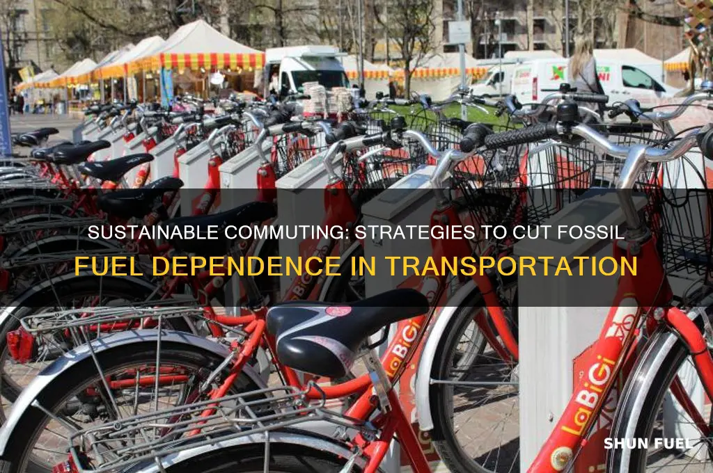 how to reduce fossil fuel use for transportation