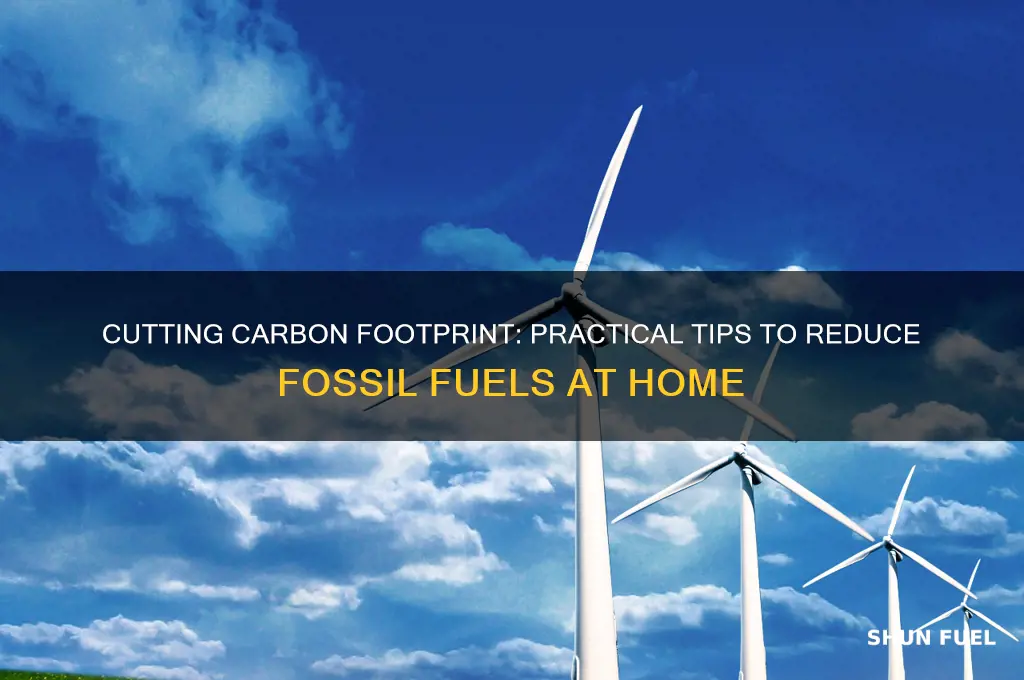 how to reduce fossil fuels at home