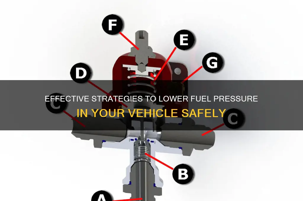 how to reduce fuel preasure