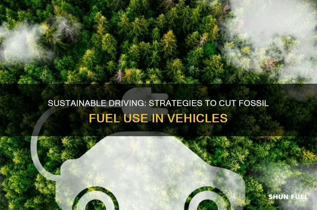 how to reduce the usage of fossil fuels in vehicles