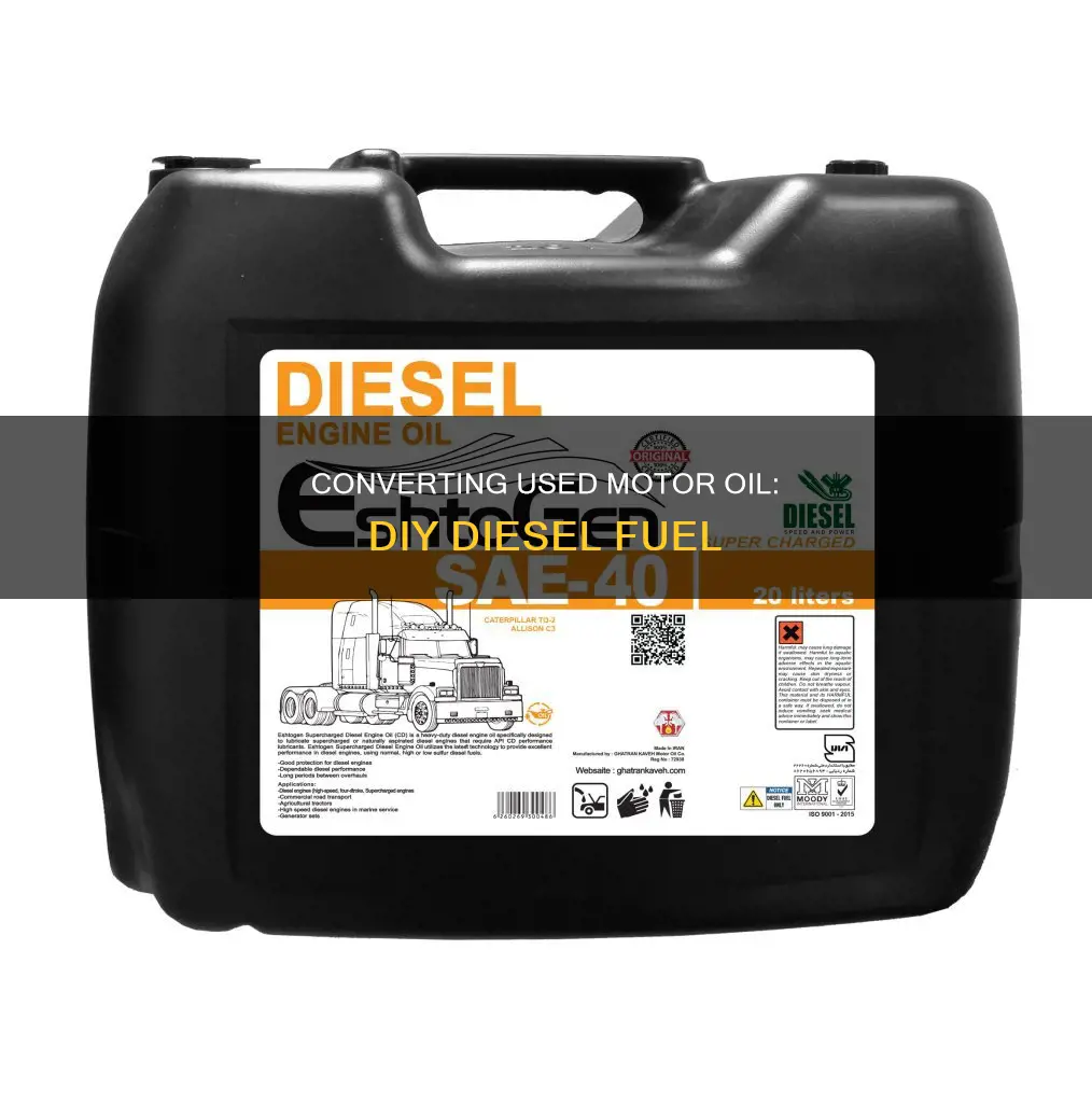 how to refine used motor oil into diesel fuel