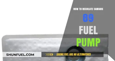 Regulating Your 1989 Camaro's Fuel Pump: A Step-by-Step Guide