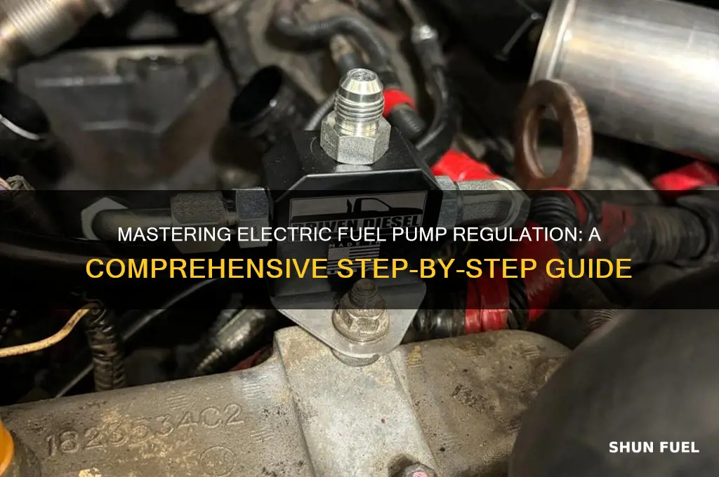 how to regulate electric fuel pump
