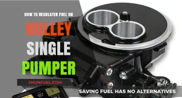 Mastering Fuel Regulation on Your Holley Single Pumper Carburetor