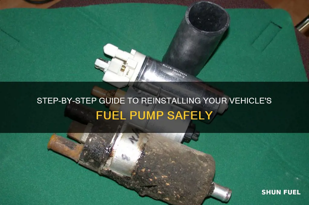 how to reinstall fuel pump