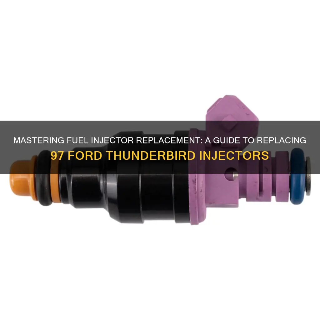 how to relace 97 ford thunderbird fuel injector replacement