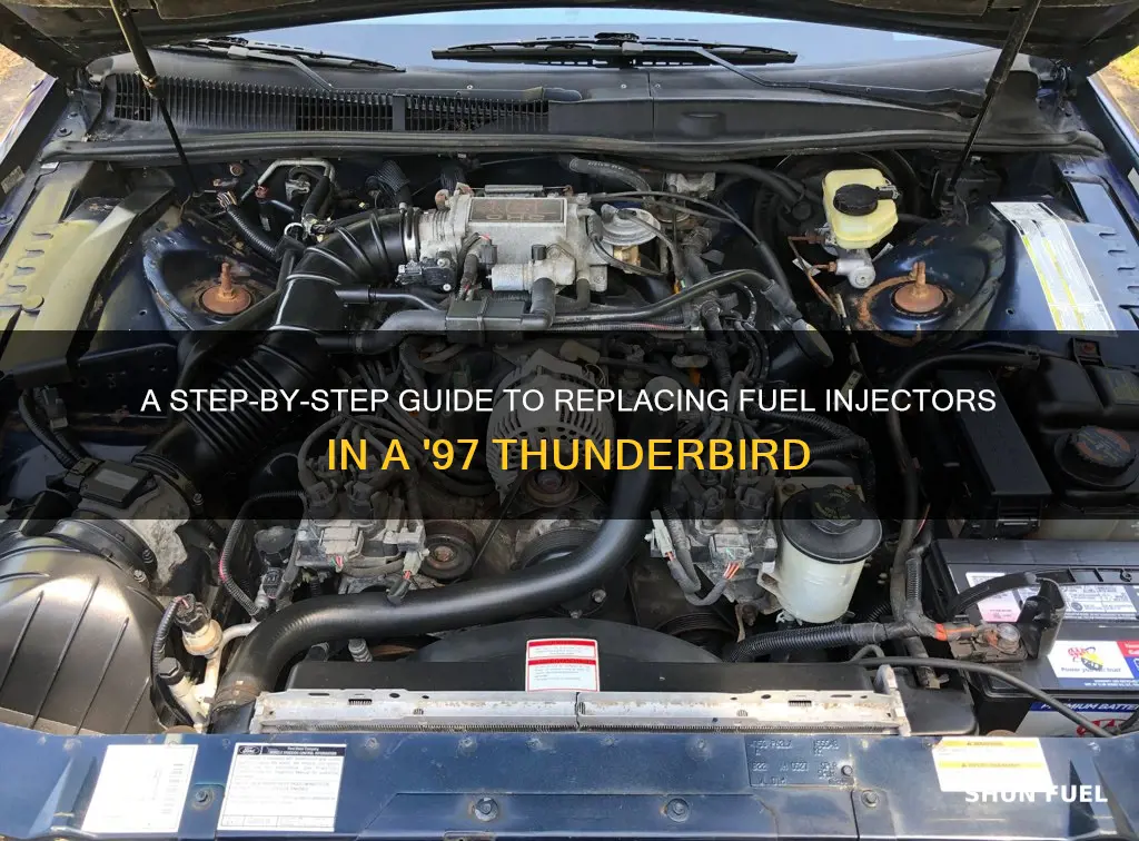 how to relace 97 ford thunderbird fuel injector replacement