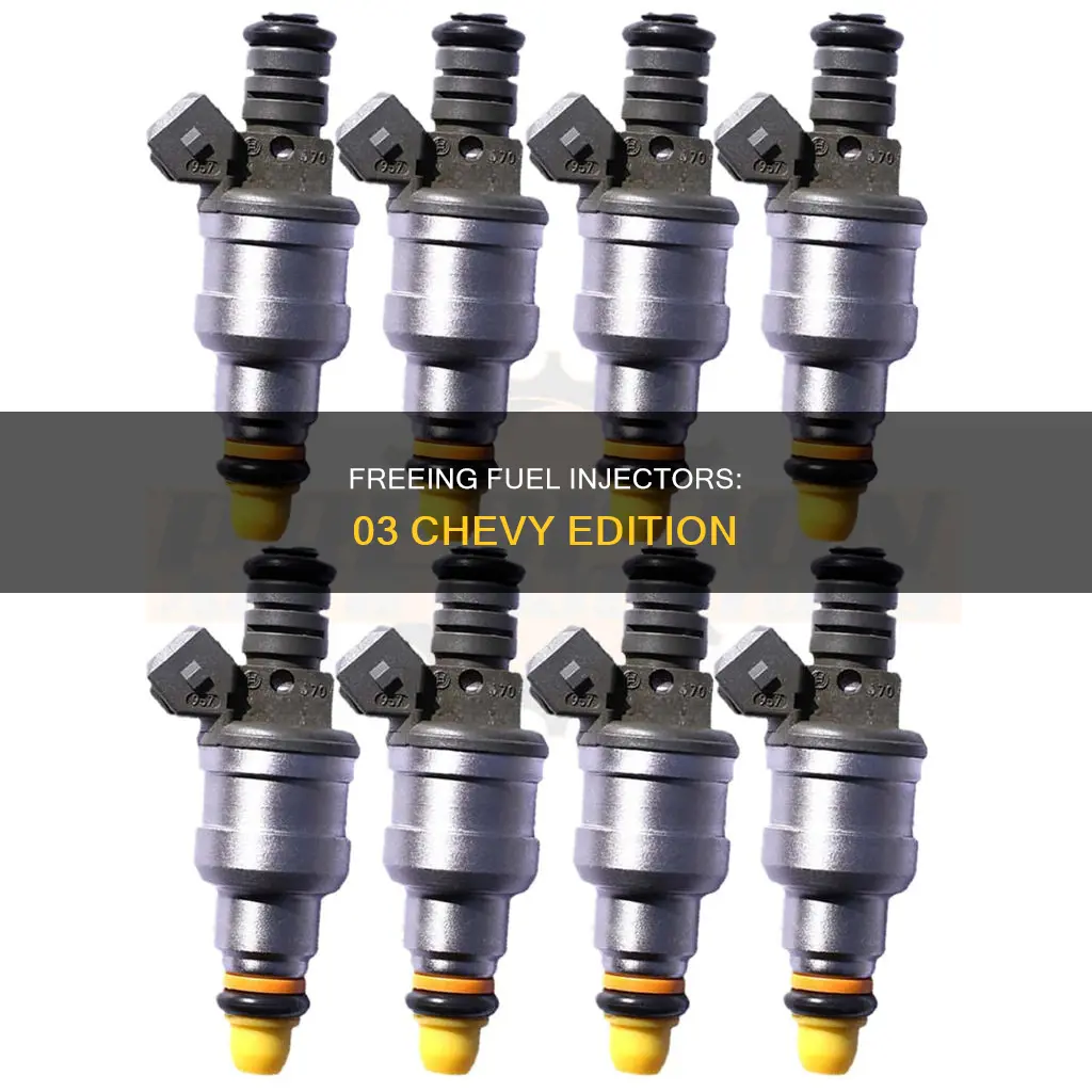how to release 03 chevy fuel injectors