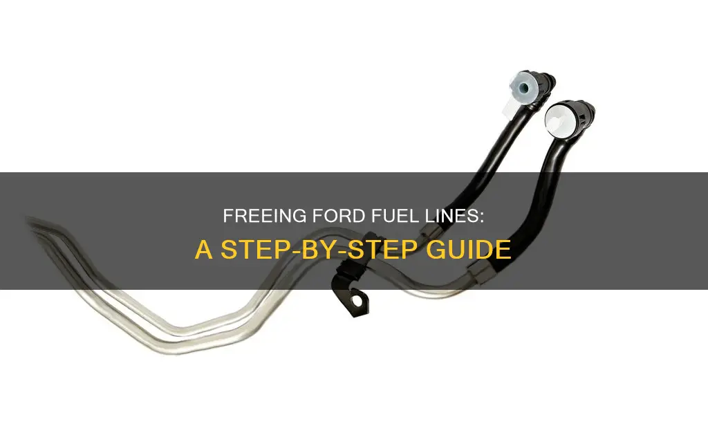 how to release ford fuel lines