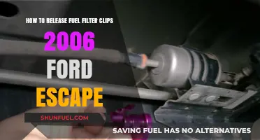 Freeing Fuel Filter Clips in a 2006 Ford Escape