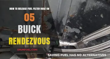 Buick Rendezvous Fuel Filter Hose: Easy Release Tips