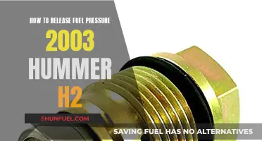 Relieving Fuel Pressure in a 2003 Hummer H2