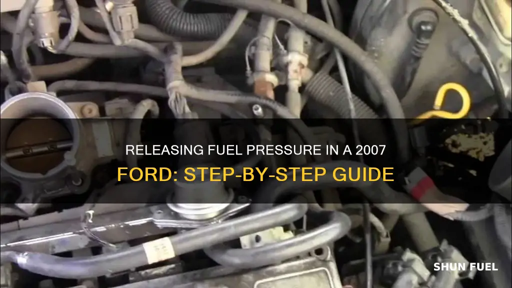 how to release fuel pressure 2007 ford