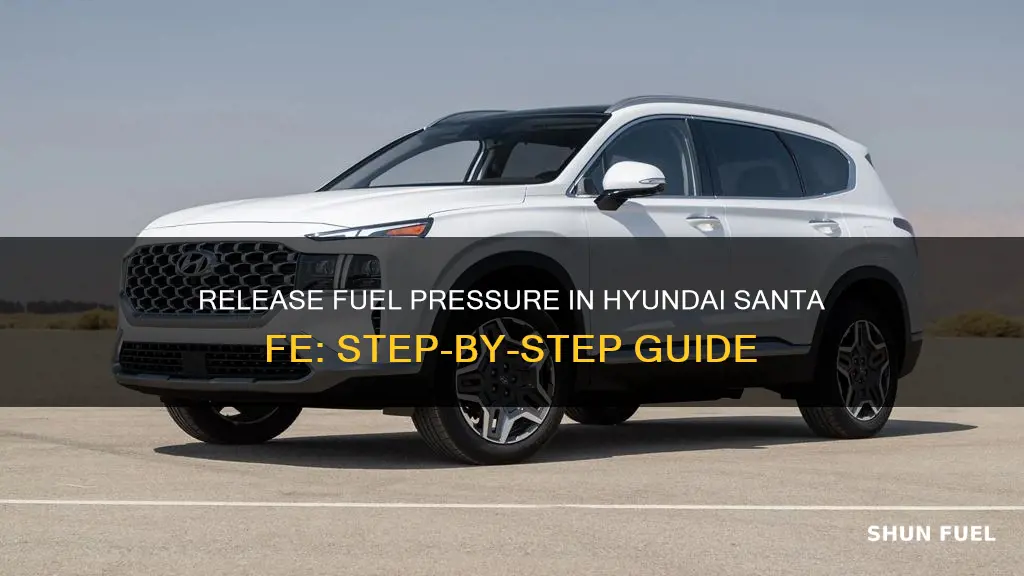 how to release fuel pressure hyundai santa fe