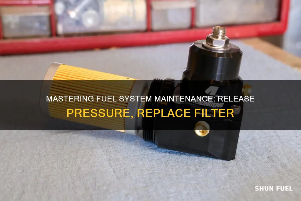 how to release fuel pressure to replace fuel filter