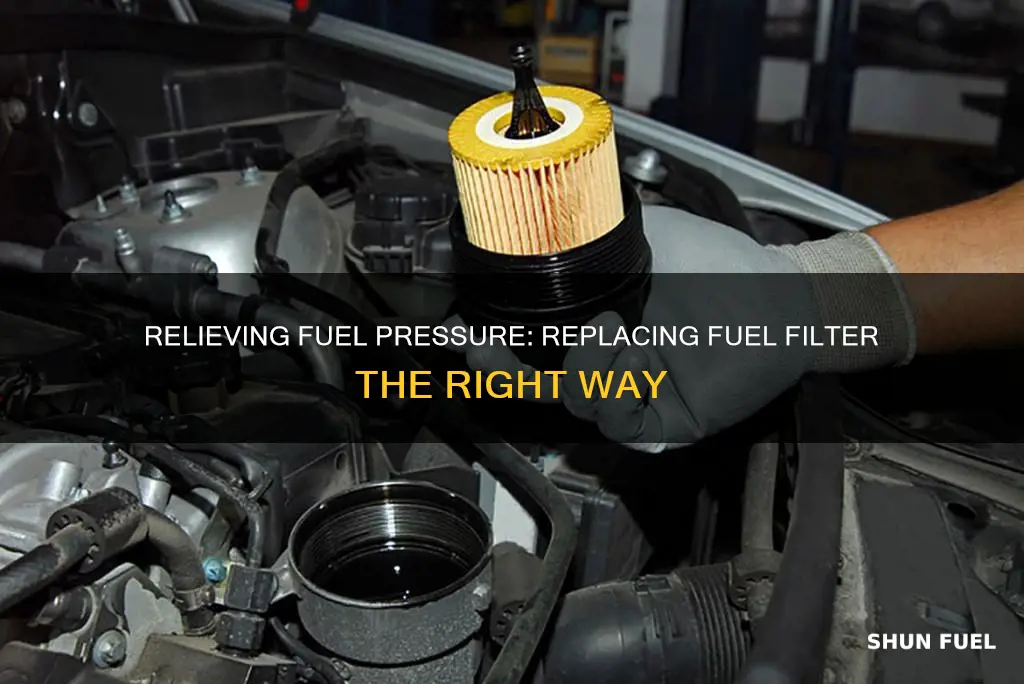 how to release fuel pressure to replace fuel filter